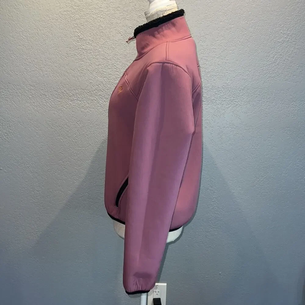 ARIAT Fleece Lined Softshell Mauve Jacket - Size M - Picture 3 of 9